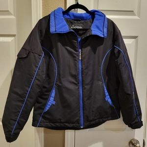 WOMENS BLACK PURPLE GERRY SKI SNOW WINTER OUTDOOR WARM COAT HIKING JACKET